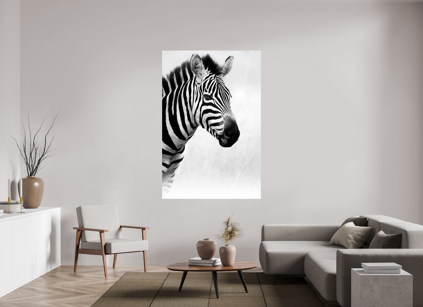 Lines of the Wild – Zebra in Profile, Serengeti National Park