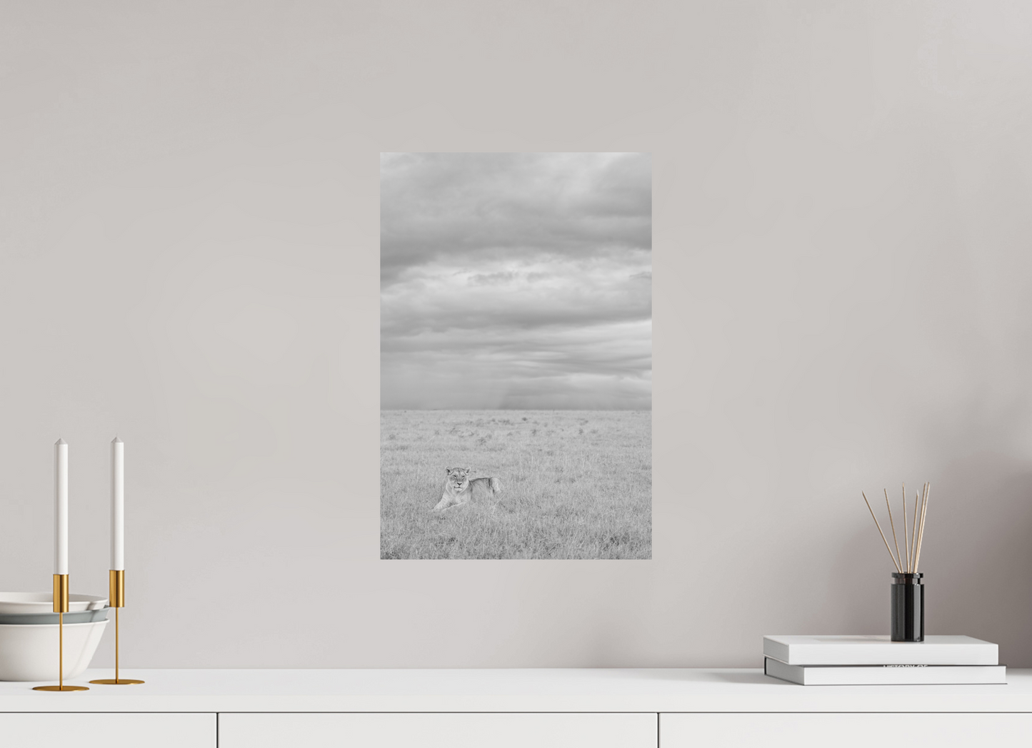 “Alone in the Vastness” – Lioness in the Serengeti