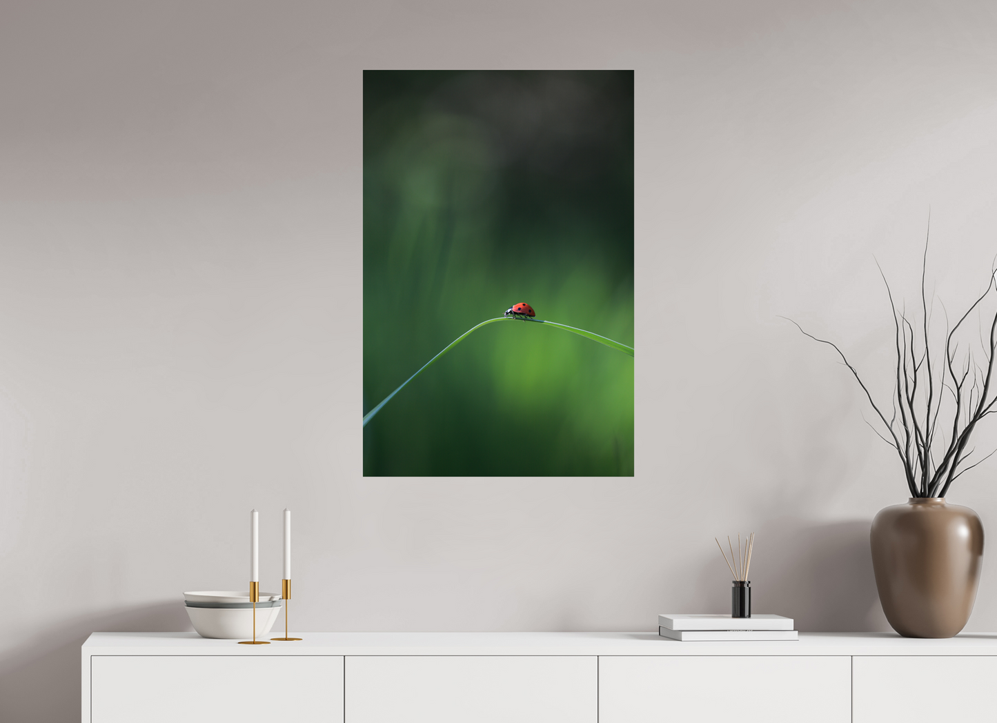 Red in the Green – Ladybug