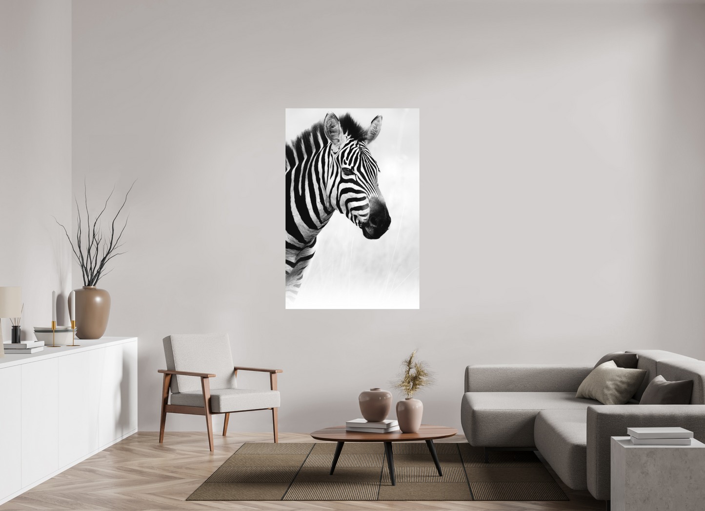 Lines of the Wild – Zebra in Profile, Serengeti National Park