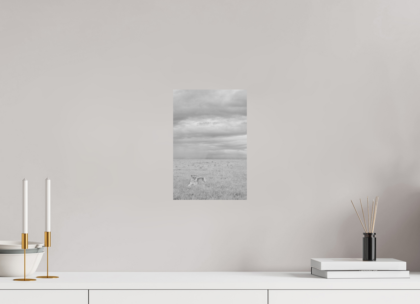 “Alone in the Vastness” – Lioness in the Serengeti