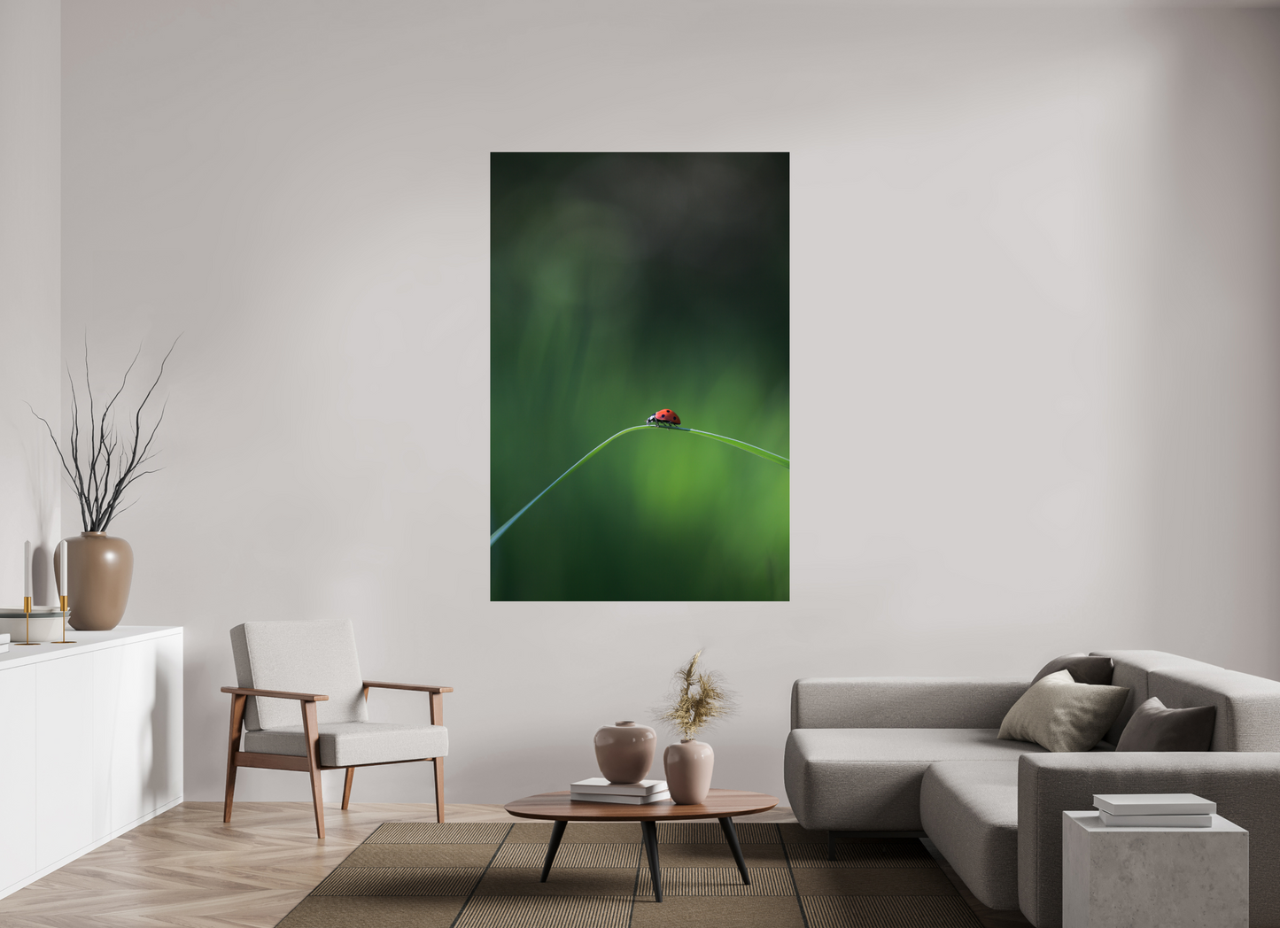 Red in the Green – Ladybug