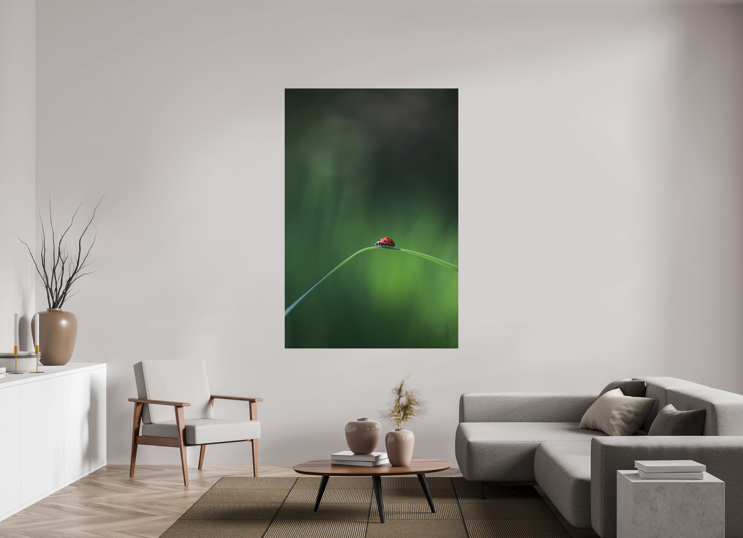 Red in the Green – Ladybug