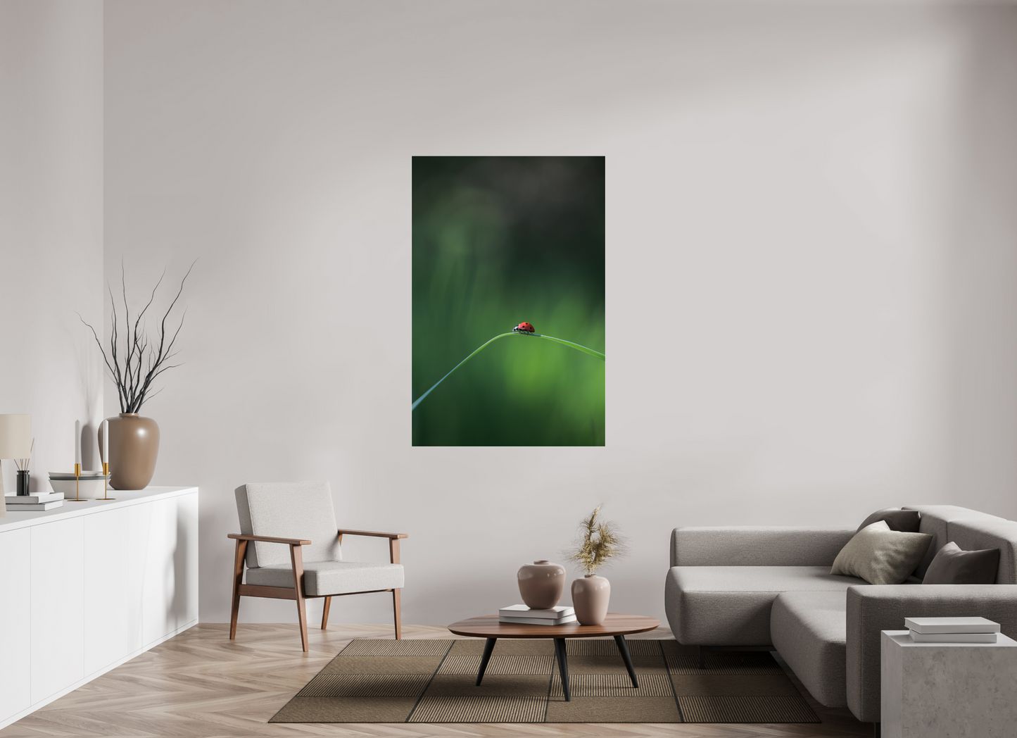 Red in the Green – Ladybug