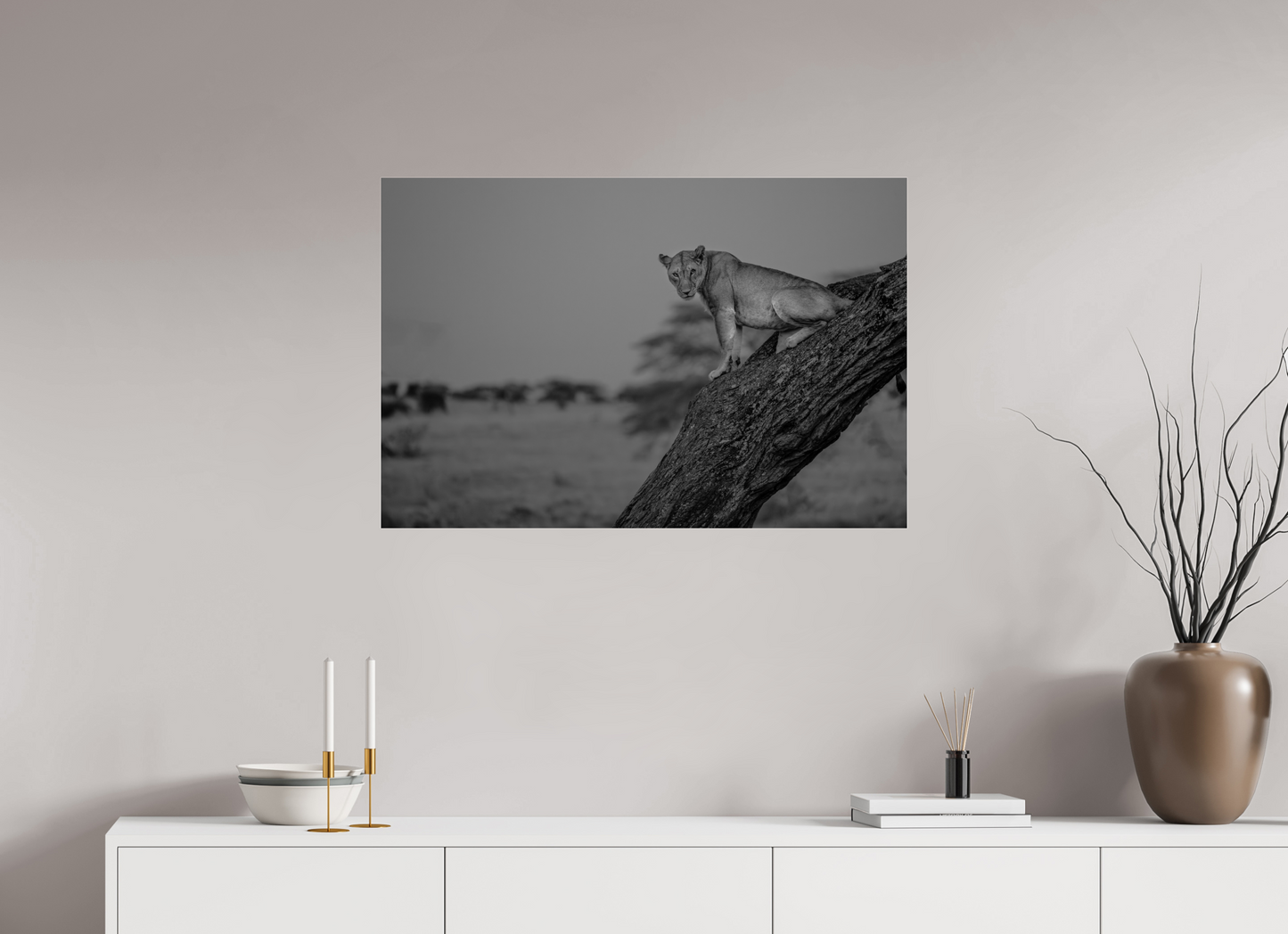 “Twilight Watch” – Lioness at Dusk